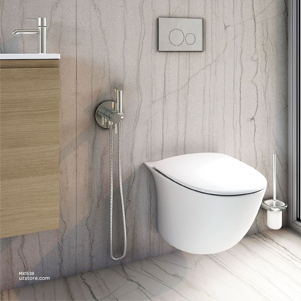 RAK Brass Spray DOUCHE Set with Mixer Chrome SPRDOMX0001