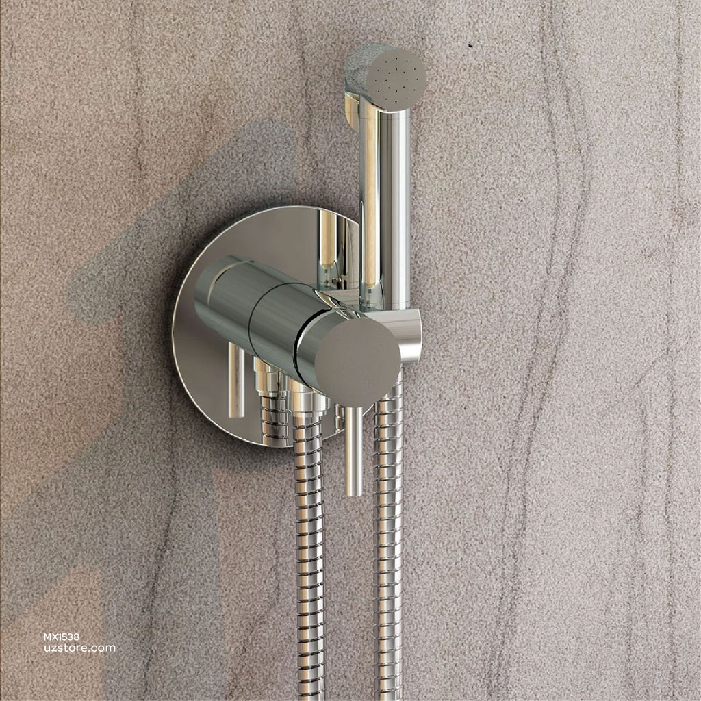 RAK Brass Spray DOUCHE Set with Mixer Chrome SPRDOMX0001