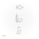 RAK - FLORA Water Closet 65CM P trap + Flush Tank & Seat Cover FL16AWHA+FL20AWHA+FL05SCQRAWHA