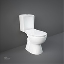 RAK - FLORA Water Closet 65CM P trap + Flush Tank & Seat Cover FL16AWHA+FL20AWHA+FL05SCQRAWHA