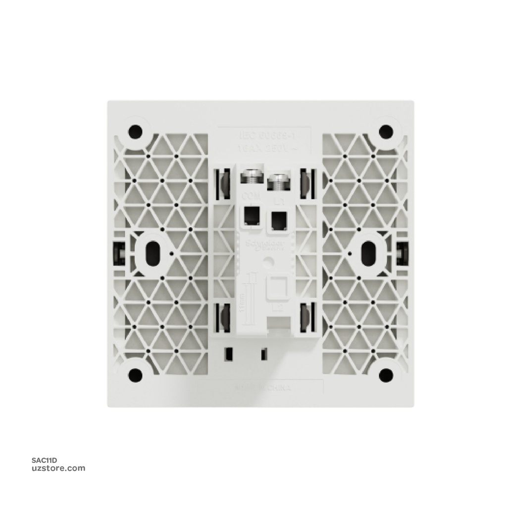 1 gang switch 3*3 1way Schneider Avatar On C Dark Grey