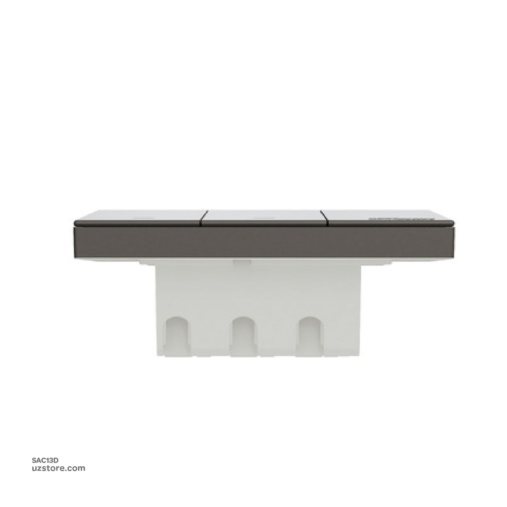 3 gang switch 3*3 1way Schneider Avatar On C Dark Grey