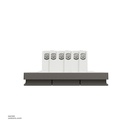 3 gang switch 3*3 1way Schneider Avatar On C Dark Grey
