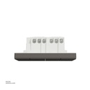 4 Gang Switch 3*3 1way Schneider Avatar On C Dark Grey(E8734L1F_DG)