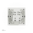 2 gang switch 3*3 2way Schneider Avatar On C Dark Grey