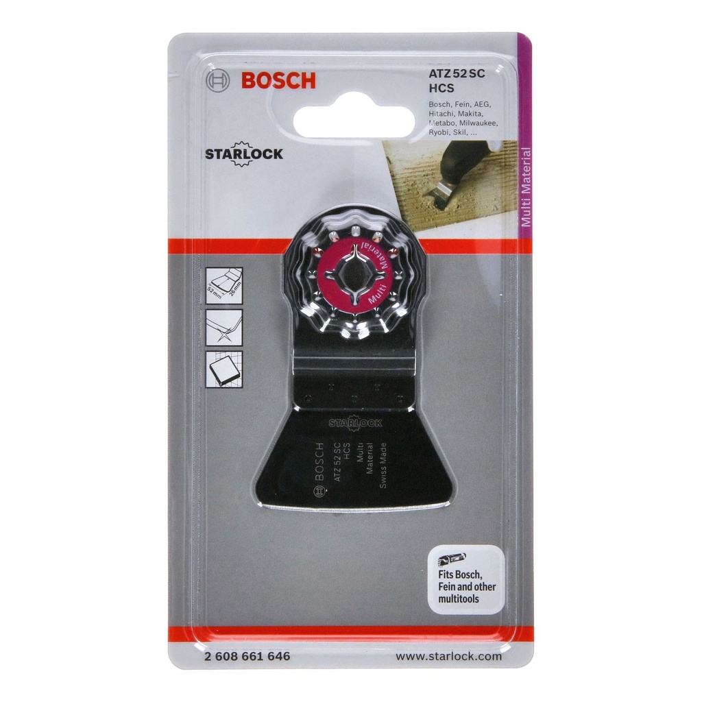 Bosch ATZ 52 SC 52mm HCS Multi-Tool Scraper