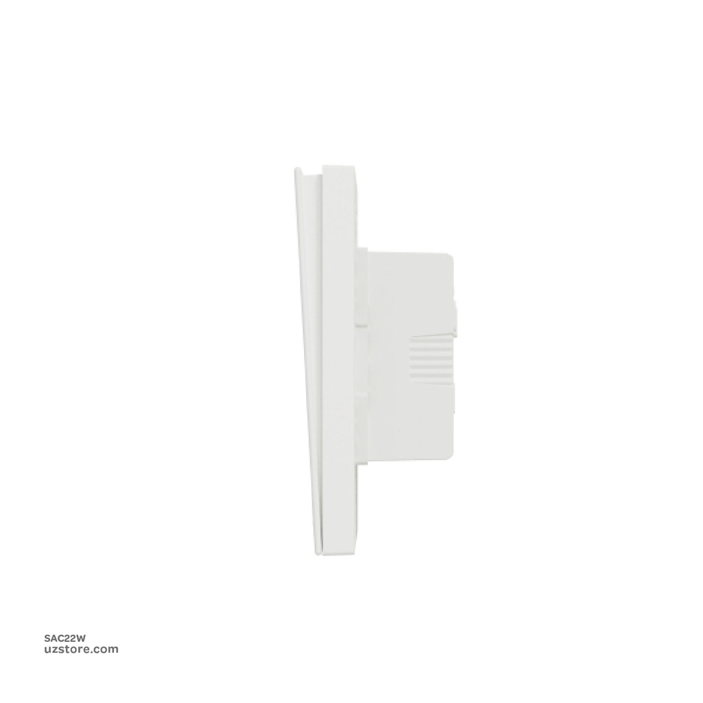 2 gang switch 3*3 2way Schneider Avatar On C White