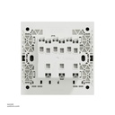 3 gang switch 3*3 2way Schneider Avatar On C Dark Grey