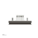 D.B Switch (20A) 3*3 Schneider Avatar On C Dark Grey