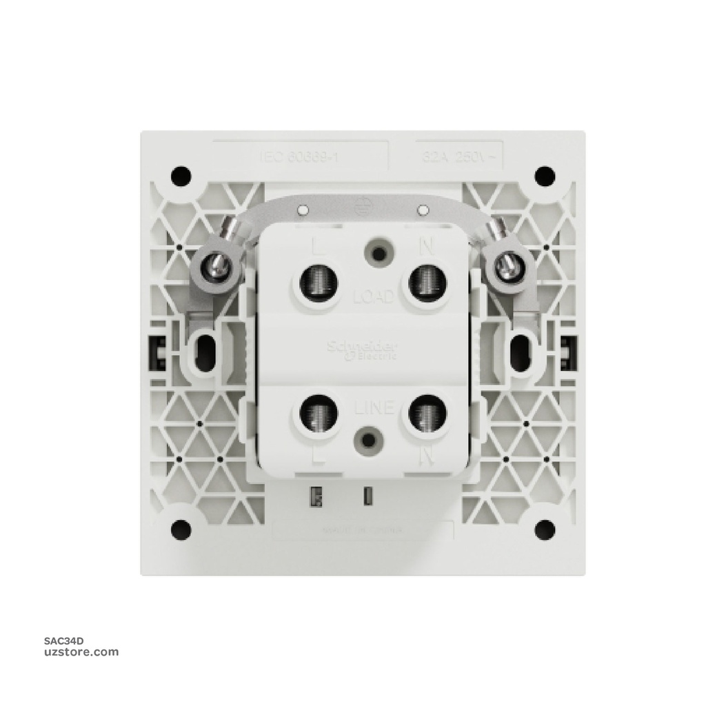 45 DP Switch 3*3 Schneider Avatar On C Dark Grey