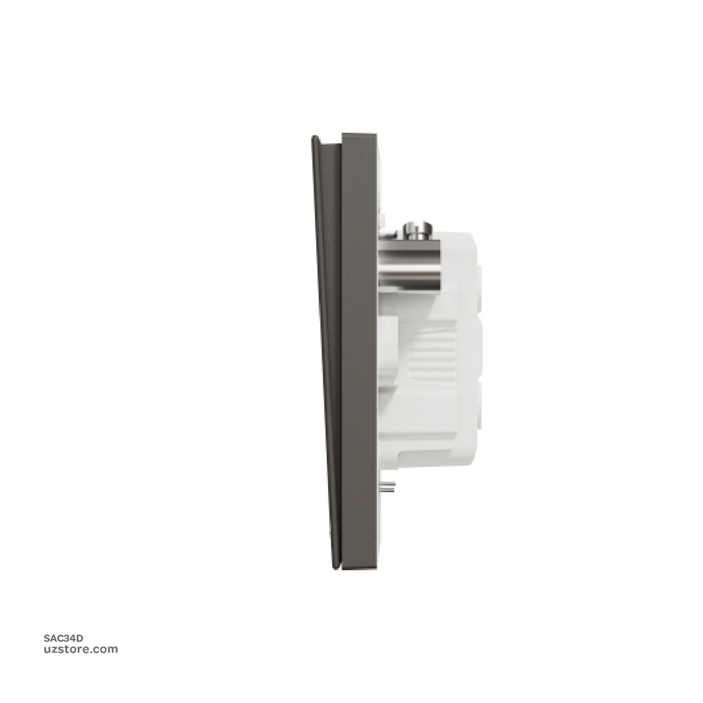 45 DP Switch 3*3 Schneider Avatar On C Dark Grey