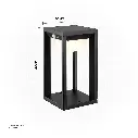 Uzstore OPTARA Outdoor Wall Mount Light - 5WW, 3000-3500K E1305BCW-200S-03.webp