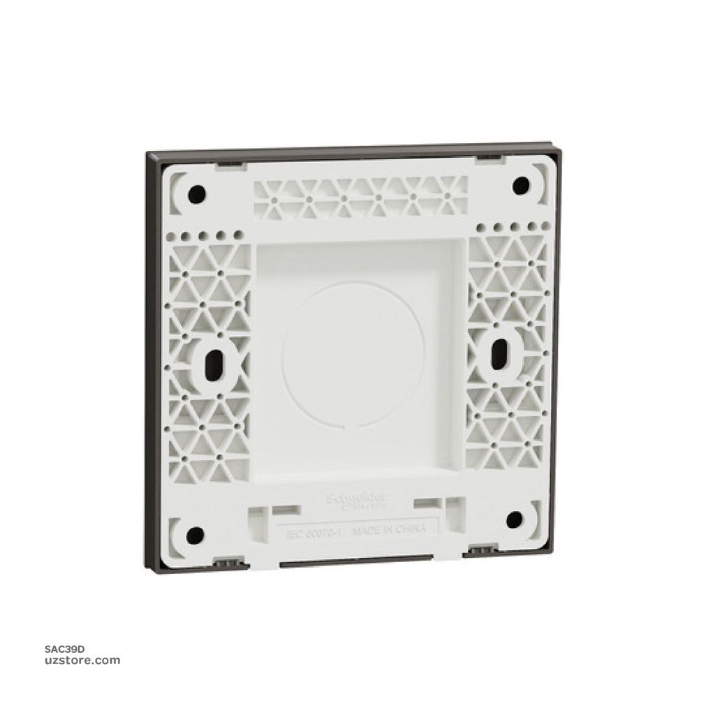 Blank Plate 3*3 Schneider Avatar On C Dark Grey