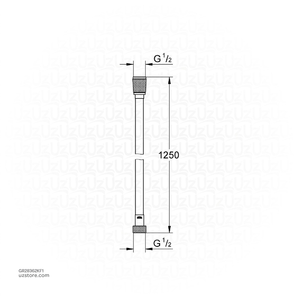 GROHE Silverflex Shower hose , 28362KF1 , phantom black