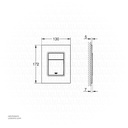 GROHE Skate Cosmopolitan S Wall plate , 37535KF0 , phantom black