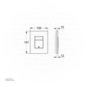 GROHE Skate Cosmopolitan Wall plate , 38732KF0 , phantom black