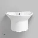 Uzstore Vlavu Wall-Hung One-Piece Basin – Fixing to Wall, 520×470×345mm, Glossy White – 202L  WCV1169-03.webp