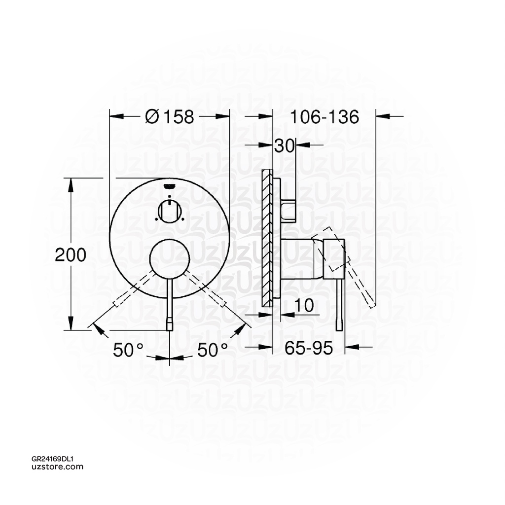 GROHE Essence Single-lever mixer with 3-way diverter , 24169DL1 , brushed warm sunset