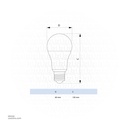 PHILIPS Essential LED Lamp Bulb E27 13W , 6500K 230V 1PF/12 Daylight 929003793985