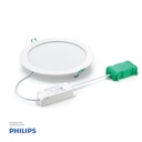 Philips CoreLine SlimDownlight DN145B LED20S/840 PSU II WH  21 W, D205 mm, 2100 lumen, 4000K, Opal, IP20/44 Half white 911401806280