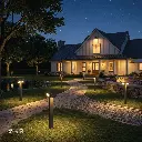 Uzstore OPPLE LED Bollard Light P2-14W  3000K BK Black  H 750 MM Warm White 718001002001 EP236S-14WB-04.webp