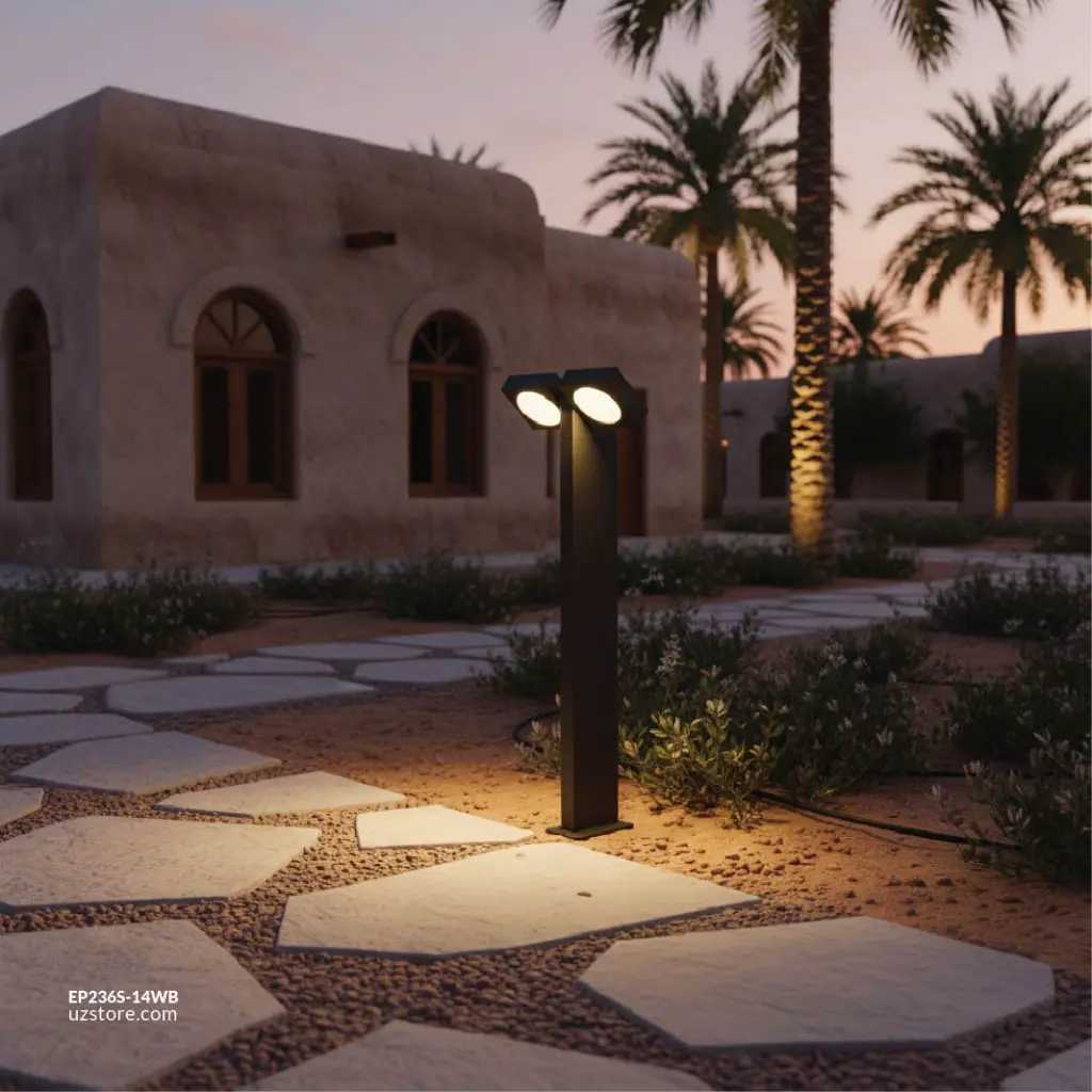 Uzstore OPPLE LED Bollard Light P2-14W  3000K BK Black  H 750 MM Warm White 718001002001 EP236S-14WB-03.webp