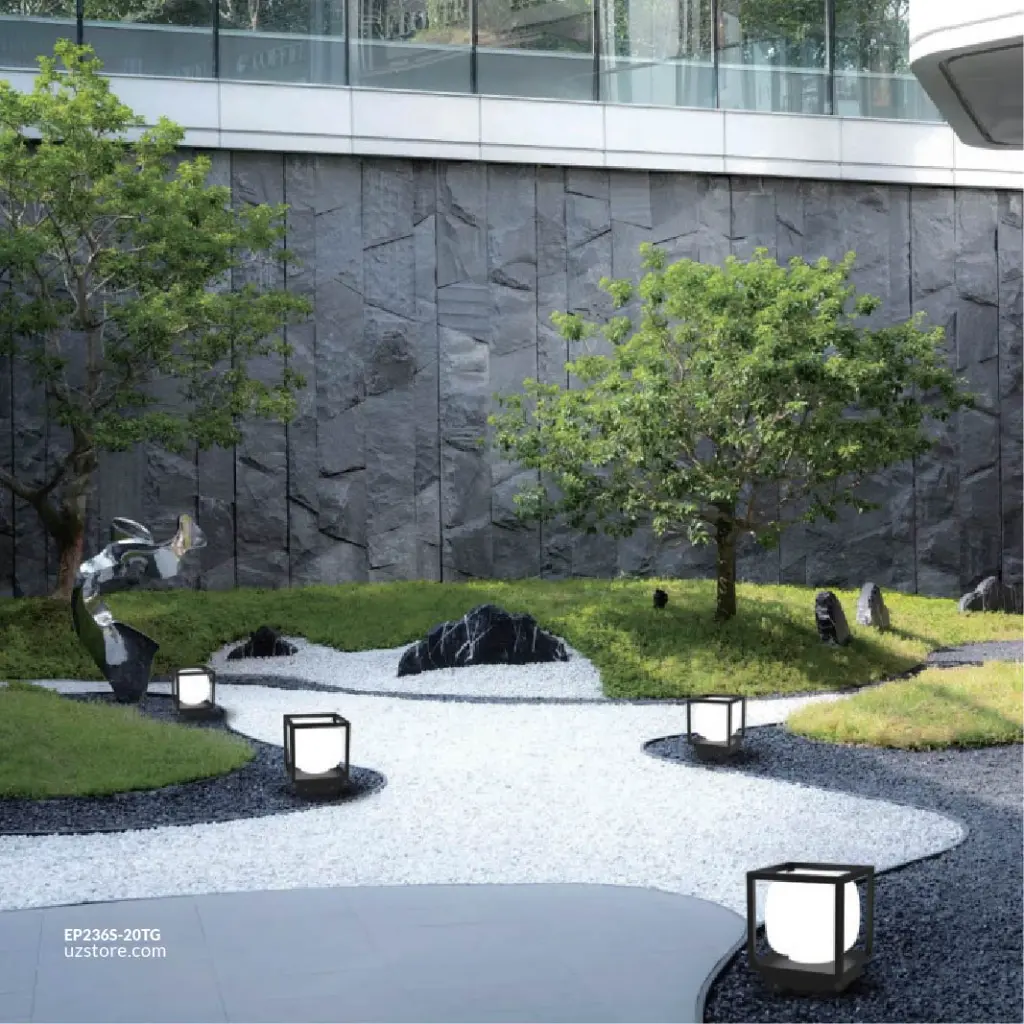 Uzstore OPPLE LED Outdoor Bollard Light E4-20W 3000K-4000K-5000K Grey Three Colour 718001001401 EP236S-20TG-03.webp