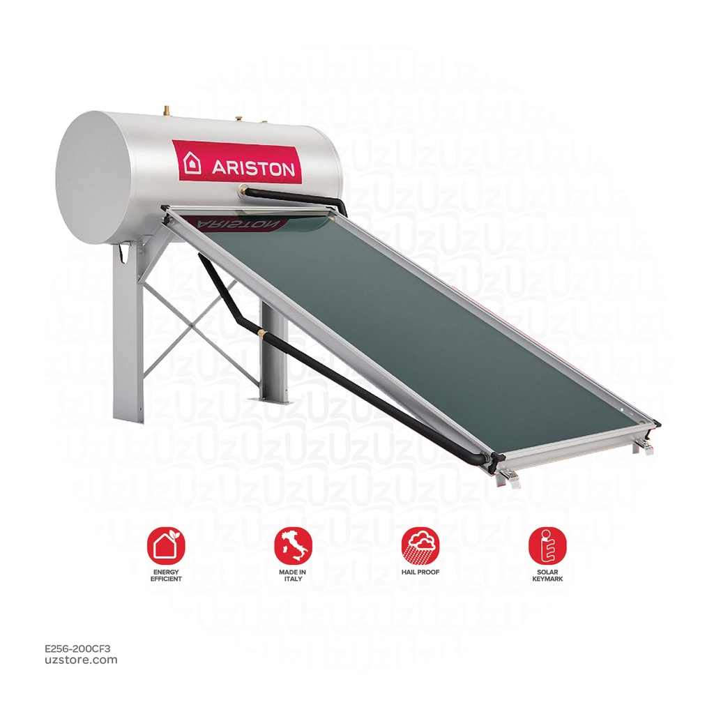 ARISTON  Thermosyphon Kairos Thermo CF-3 Water Heater, Solar System 200Ltr , CF-3_E 200-IT  3022514