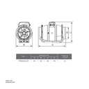 In line mixerd flow Axial duct fan ERA TYPHOON 150/160 2SP Made in Russia