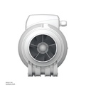 In line mixerd flow Axial duct fan ERA TYPHOON 150/160 2SP Made in Russia
