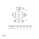 Centrifugal Inlet and Exhaust Axial duct fan galvanized Steel ERA MARS GDF 100 Made in Russia 