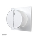 Axial Exhaust fan with back flow valve ⌀100 ERA SILENT 4C TURBO (Made in Russia)