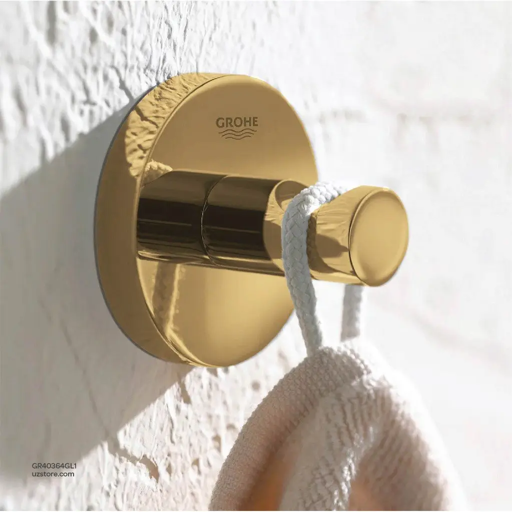 Uzstore GROHE Essentials Bathrobe hook , 40364GL1 , cool sunrise GR40364GL1-03.webp