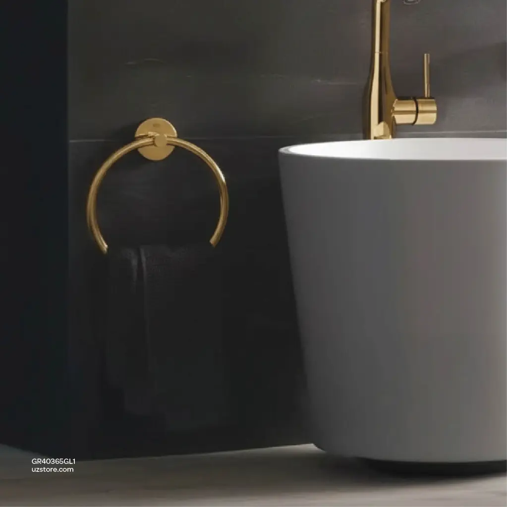 Uzstore GROHE Essentials Towel ring , 40365GL1 , cool sunrise GR40365GL1-04.webp
