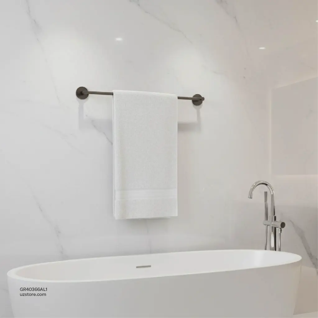 Uzstore GROHE Essentials Towel holder , 40366AL1 , brushed hard graphite GR40366AL1-03.webp