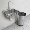 Tramontina single polypropylene 11/2 '' Bottle trap for sinks 94525/000
