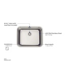 TRAMONTINA SS Kitchen Sink TR 94020/102