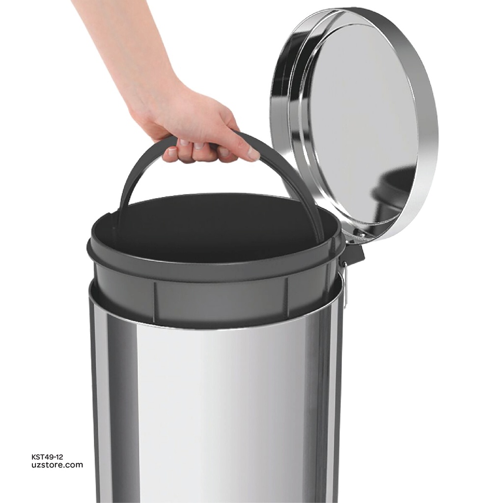 Tramontina Stainless Steel Pedal waste bin 12 ltr 94538/112
