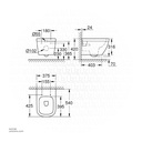 EURO Ceramic wc wall hung + EURO ceramic wc-seat soft close GROHE
