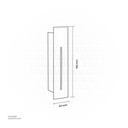 LED Outdoor Step LIGHT FD-L185-3W WW Black