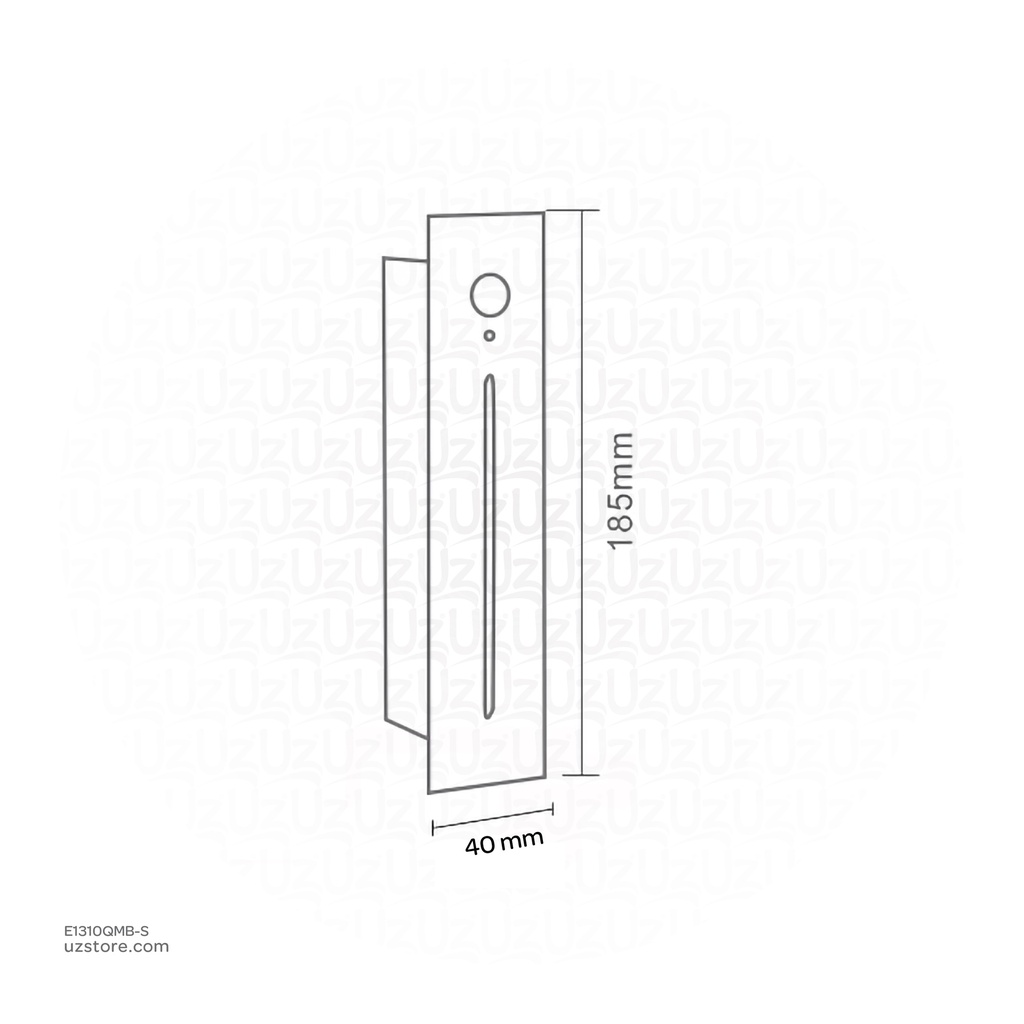 LED Outdoor Step LIGHT FD-L185-3W WW Black With Sensor