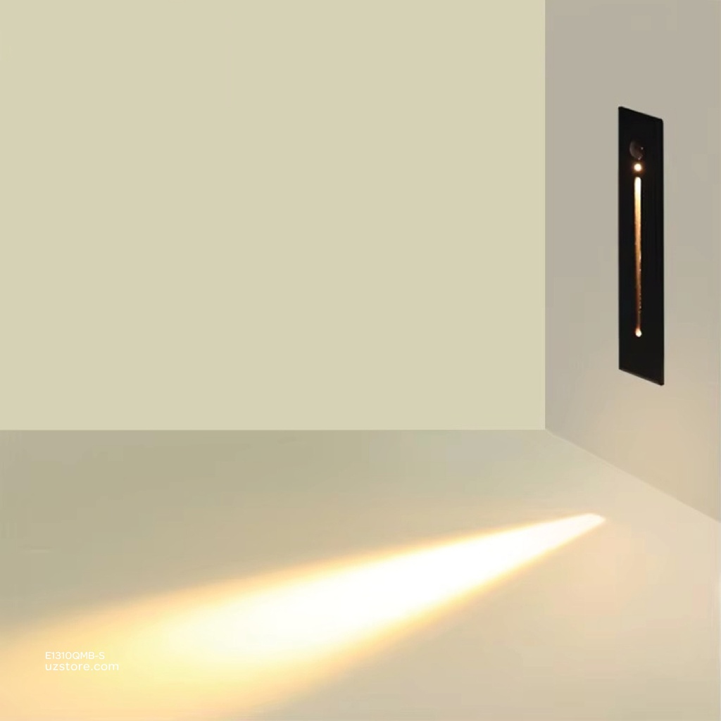 LED Outdoor Step LIGHT FD-L185-3W WW Black With Sensor
