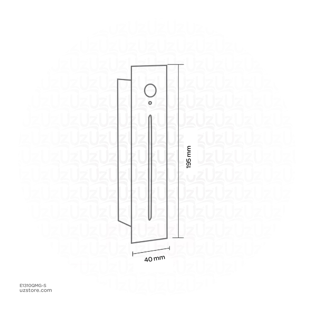 LED Outdoor Step LIGHT FD-L185-3W WW Dark Grey With Sensor
