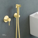 KLUDI RAK  ABS shattaf with concealed single lever mixer with pre-installation kit RAK3200702.GD2 Matt Gold