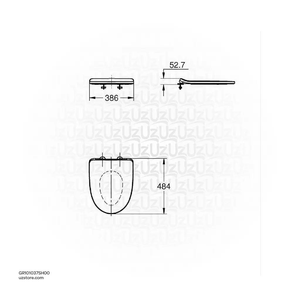 Uzstore GROHE  Euro Ceramic Toilet Seat SC_UF 101037SH00  GR101037SH00-02.webp