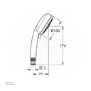 GROHE Tempesta Cosmopolitan 100 Hand shower 4 sprays , 27575002 , chrome