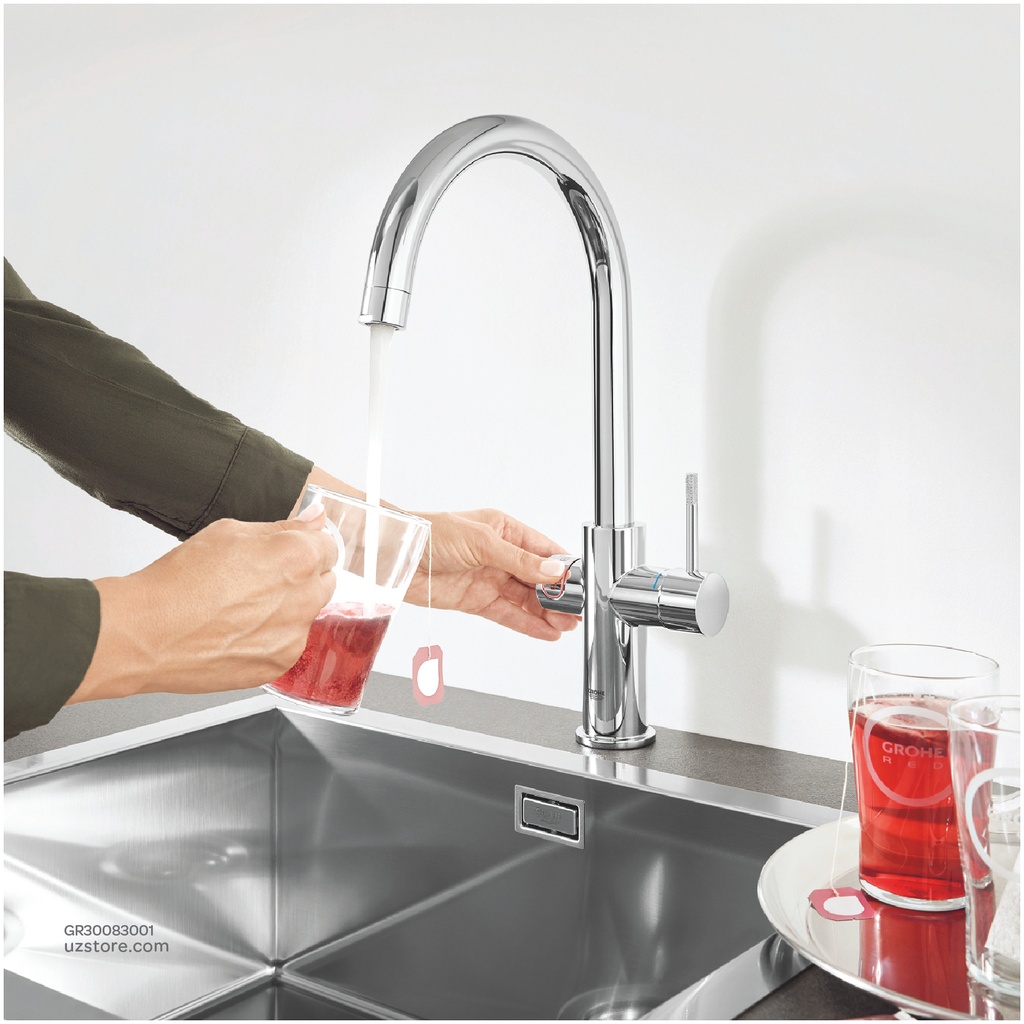 GROHE GROHE Red Duo Faucet and M size boiler , 30083001 , chrome