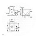 EURO Ceramic wc wall hung + EURO ceramic wc-seat soft close GR39328000+GR39330000 GROHE