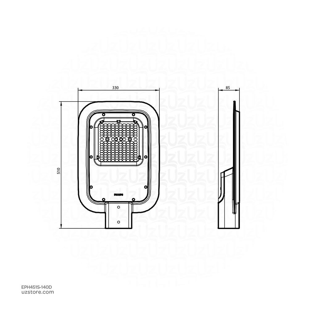 Philips Smart Bright Road light BRP132 LED175/CW 140W 220-240V DM GM 911401676707