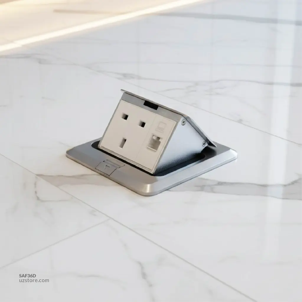 Uzstore ADMORE Floor Socket Single+Data APU13D  SAF36D-03.webp